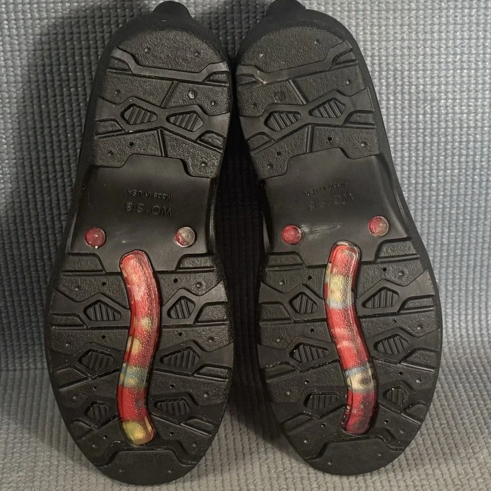 Sloggers Women's Paisley Red Waterproof Slip-On Garden Shoes Size 8 Whimsical